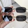Occhiali Harajuku Giapponesi Montatura Metallica Quadrata Piccola Oro Argento Nero Occhiali Anti Luce Blu per Donna Uomo