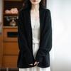 Korean Version Loose Lazy Wind Wool Cardigan Jacket Women'S Autumn And Winter New Bead Yarn Wool Knitted Sweater Women'S