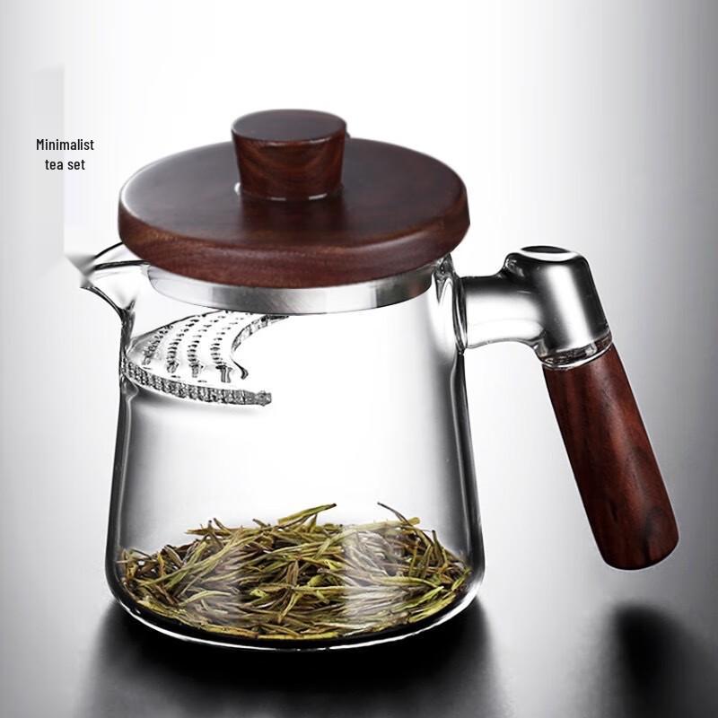 Chaxun 450ml Crescent Glass Teapot with Integrated Filter