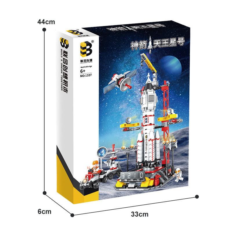 Assembles Rocket Shenzhou Building Blocks With Abs Plastic For Daily Gift Kids