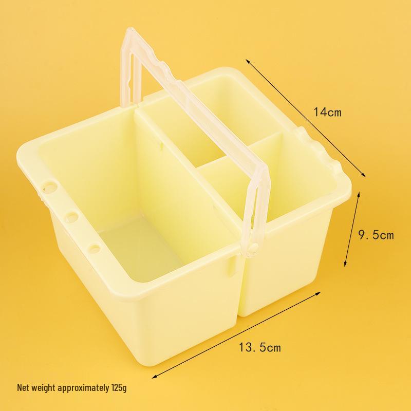 Multi-functional Art Brush Washer: Plastic Water Bucket & Holder for Gouache, Watercolor, Chinese Painting
