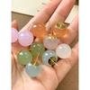 Jelly Color Dopamine Ball Female Cute Earrings