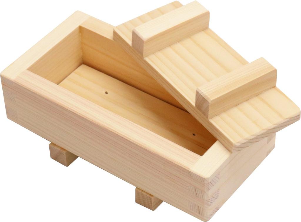 Ichihara Woodworking Sushi 17cm Long x Wide x Sushi Made in Japan Press, Cypress, 8.5cm 5.5cm High, "Kifujin" (Tree Lady) Press, Small,