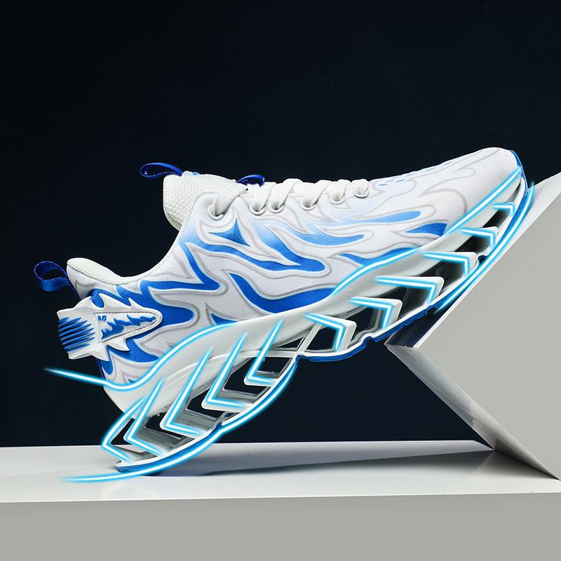 

Мужские модные повседневные кроссовки Fenghuo Blade Dad — кроссовки большого размера, удобные и модные 43 синий/белый