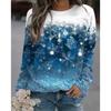 Fashion Printed Women's Long Sleeved T-shirt