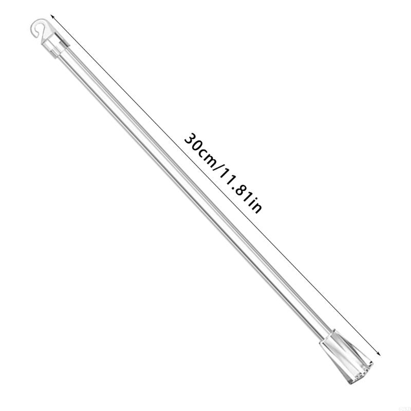 62KD 2/4/6/8/10Pcs Vertical Blinds Replacement Pull Rods with Hook and Handle for Door Window Curtain Shade Tilt Wand