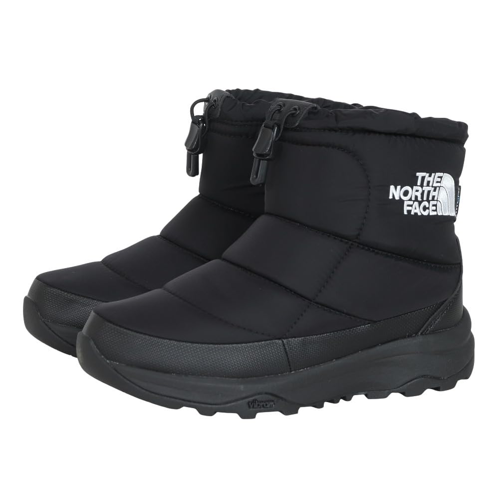 The North Face Nuptse Bootie WP Logo Short ARCTIC GRIP TNF Size 9 Black/TNF White,