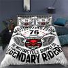 3D Motorrad Schädel Bettbezug Set Full Queen King Size Polyester Bettwäsche Set Doppel Einzel Bettdeckenbezug Set Für Erwachsene Jugendliche