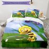 3pcs maya the bee Bedding Set Duvet Cover Closure Includes 1 Duvet Cover & 2 Pillowcases, Soft and Comfortable for All Seasons.