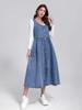Women's Sleeveless Casual Denim Dress - Summer Style