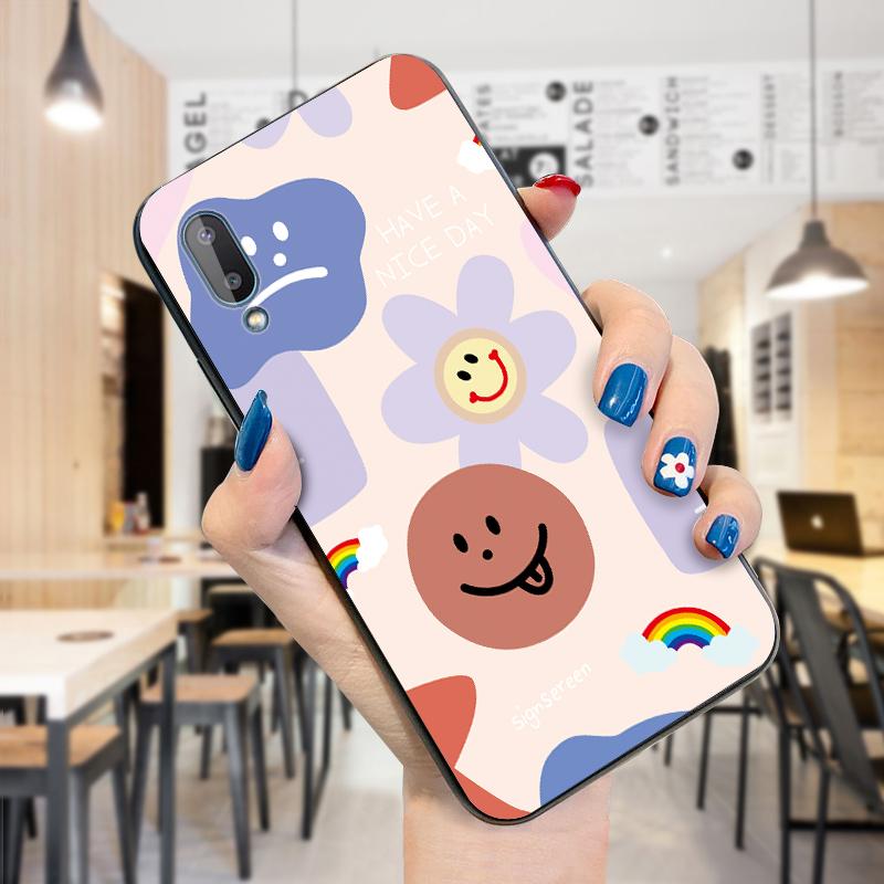 

Цветы Детский смайлик Дизайн чехла для телефона Samsung Note 10+ 5G