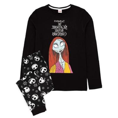 Langes Jack Skellington-Pyjama-Set für Damen/Damen