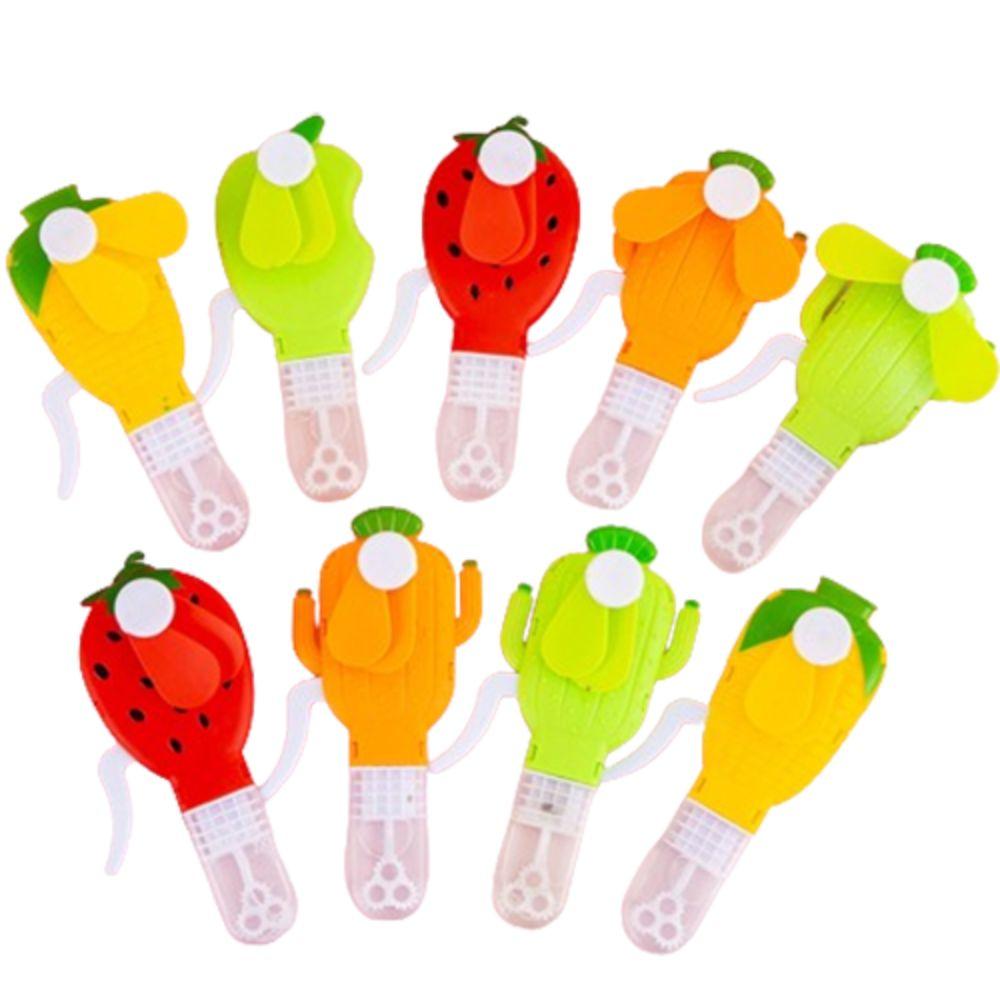 

Bubble Water Hand Pressure Bubble Fan Cartoon Mini Fan Guest Gifts Fruit Shaped Fan Student