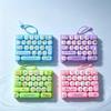 26 Key Keyboard Fidget Toy Keycap Clicker Keychain Portable Stress Relief Gift for Kids Adult Friends