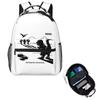 Funny T-Rex Dinosaur Print Student Backpack School Bag Hiking Travel Daypack for Boys Girls Fashion Bookbag Shoulder Bags