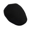 Cotton Big Head Circumference Cap for Men Women Autumn Winter Warm Forward Cap Solid Color Beret British Newsboy Cap