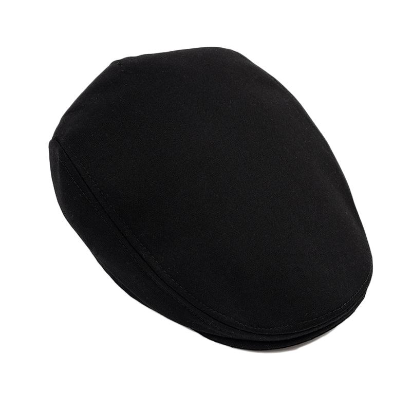 Cotton Big Head Circumference Cap for Men Women Autumn Winter Warm Forward Cap Solid Color Beret British Newsboy Cap