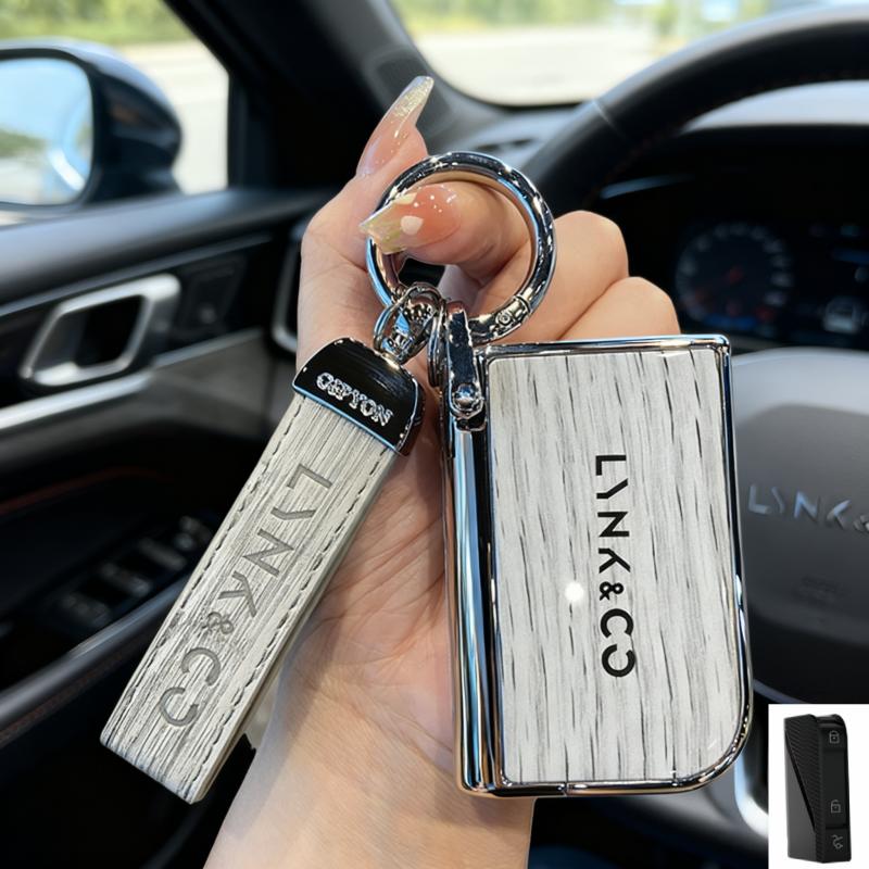 DCT4 Prémiové personalizované pouzdro na klíče pro muže a ženy, ochranné pouzdro na dálkové ovládání auta, klíčenkaPro LYNK&CO 03/09/01/02/06 /2023