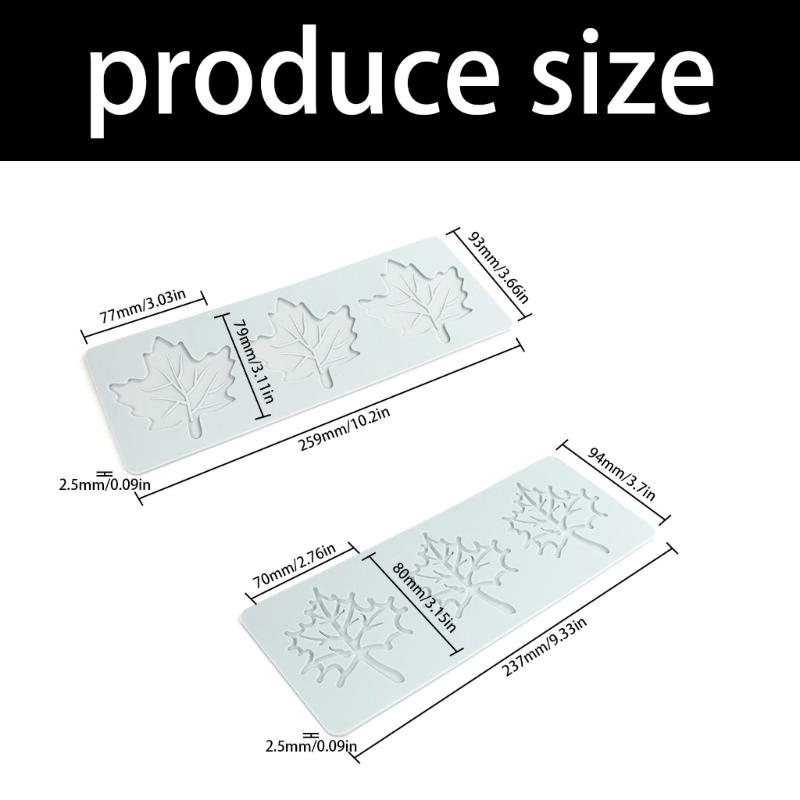 Silicone Baking Molds with Maple Leaf Shape for Creative Sugar Craft Cake Decorations for DIY Projects and Home Use