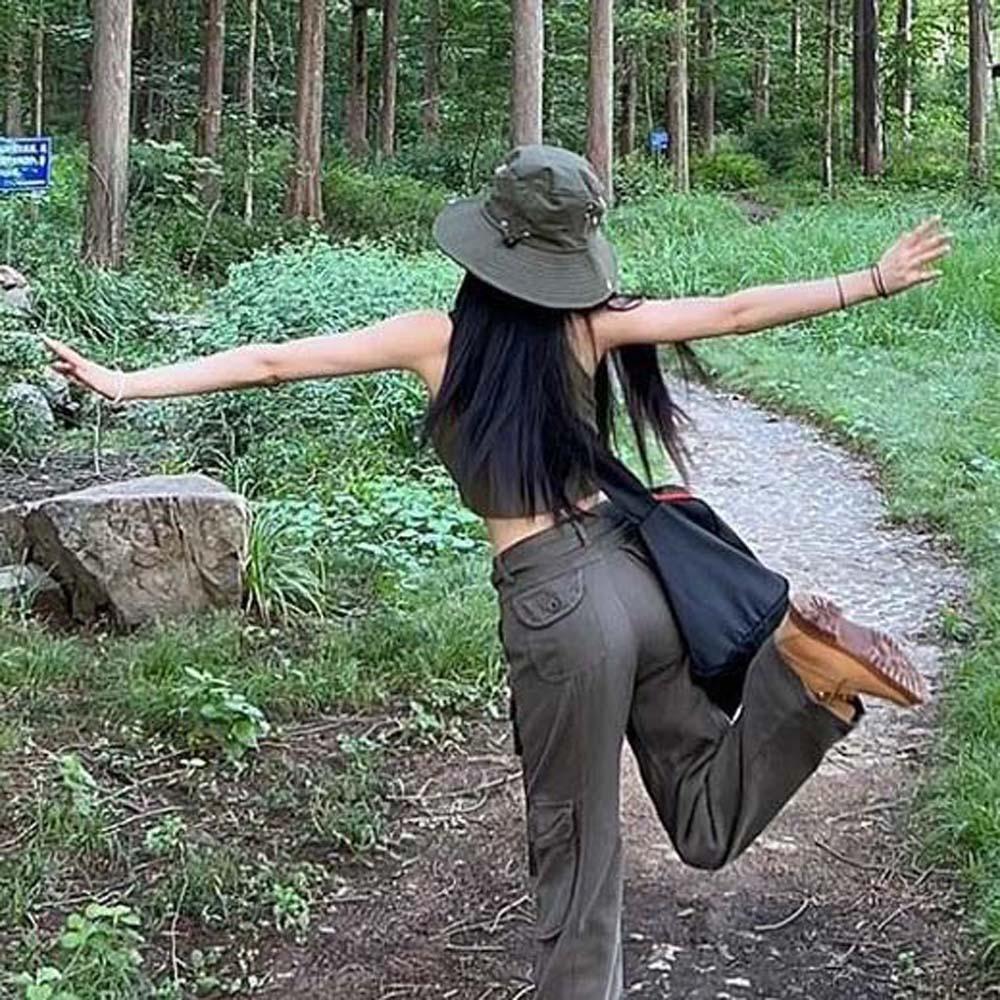 Drawstring Quick Drying Hiking Cap Western Countryside Sunshade Cowboy Hat  Cowgirls