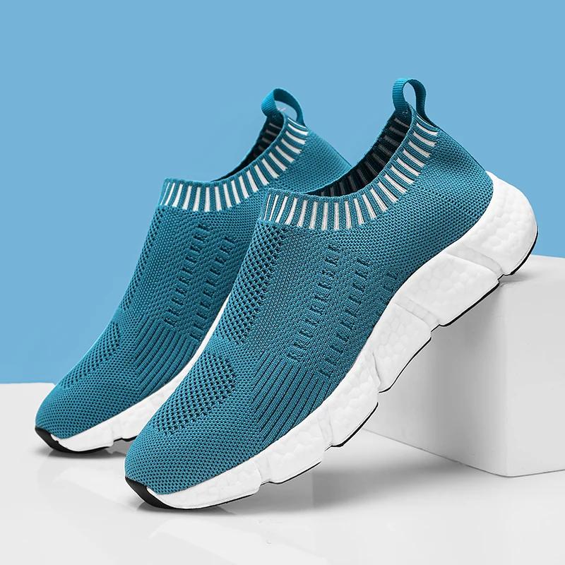 Damen Freizeitschuhe Modisch und Atmungsaktiv Mesh Flach Sportschuhe Weiße Socken Schuhe Tennis Damen Trend Neues Produkt