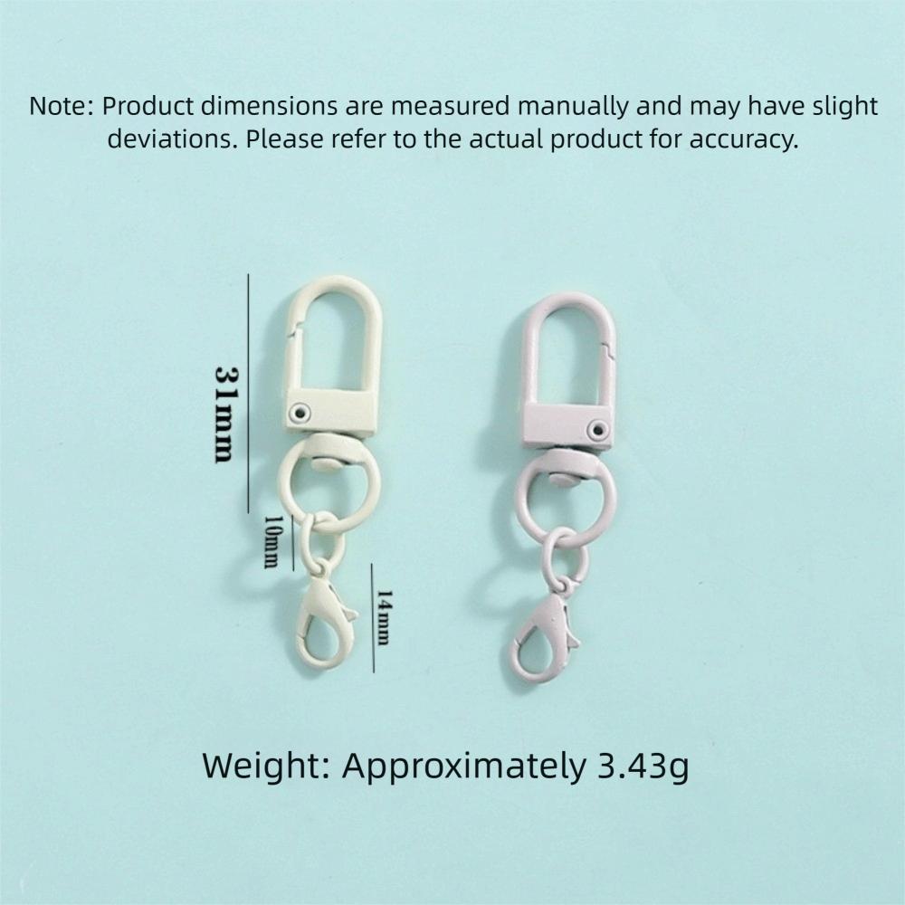 30Pcs Clasp Colorful Swivel Snap Hooks Mini Metal Key Chain Hooks Multi-purpose Trigger Buckle Clasps Purse Charms