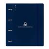 Ring Binder with Refill - Safta - 4 Rings of 35 Mm - 100 A4 Sheets - 27x4x32 Cm - Navy Blue