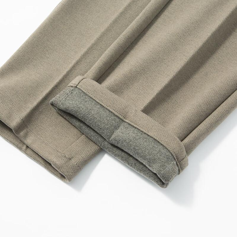 MONTAGUT Men's Wool Blend Straight Fit Trousers