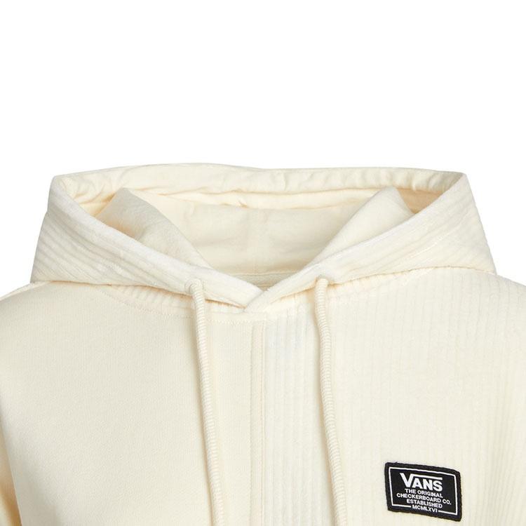 (WMNS) Vans Corduroy Solid Color Splicing Hoodie Creamy White Women's VN0A5F6F3KS