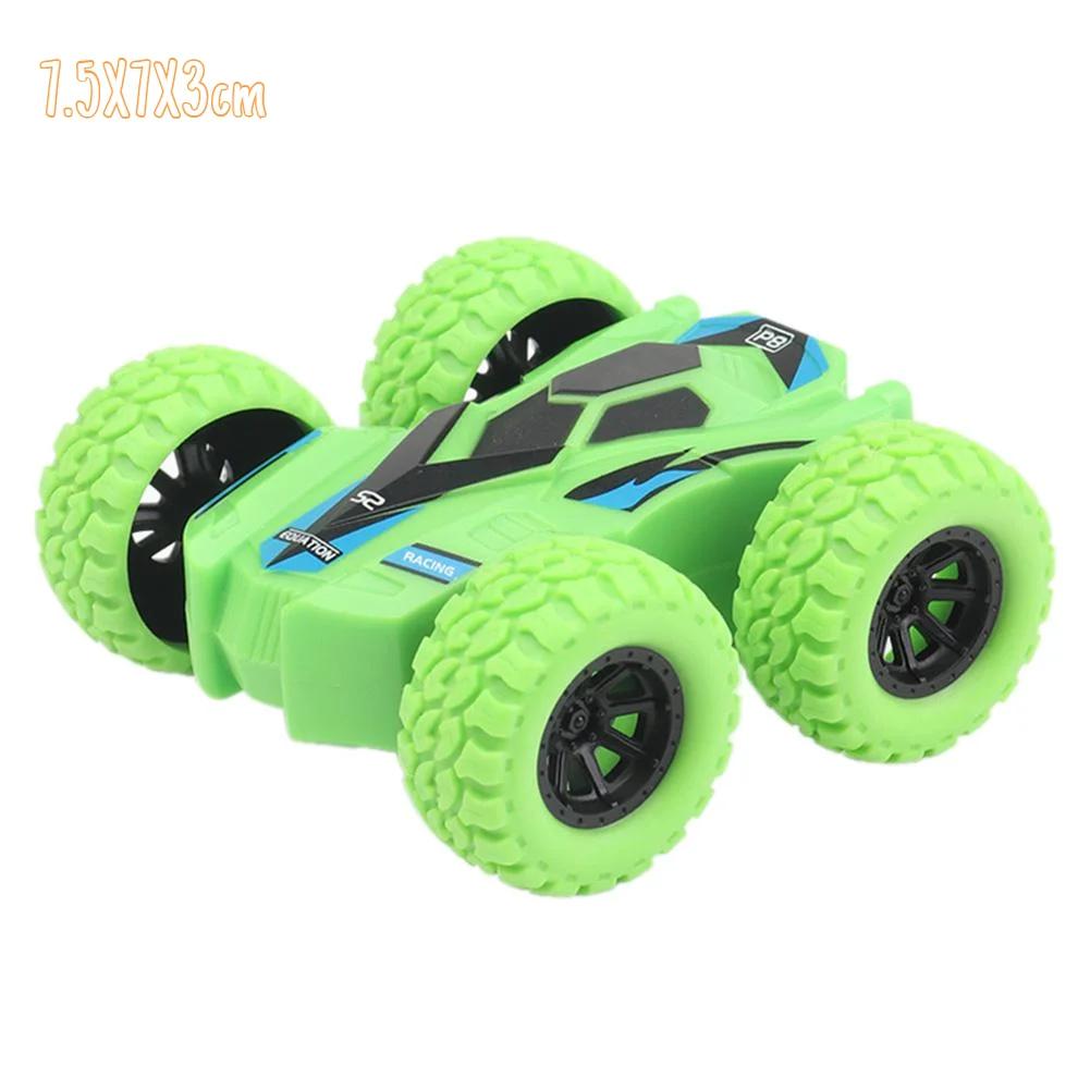 Toys Cars Four-wheel Drive Off-road Vehicle Stunt Dump Cars Double-Side Inertia Car Boy Toy Mini Car Pull Back Kids Toy Gift
