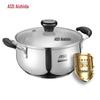 ASD 22cm 304 Stainless Steel Soup Pot