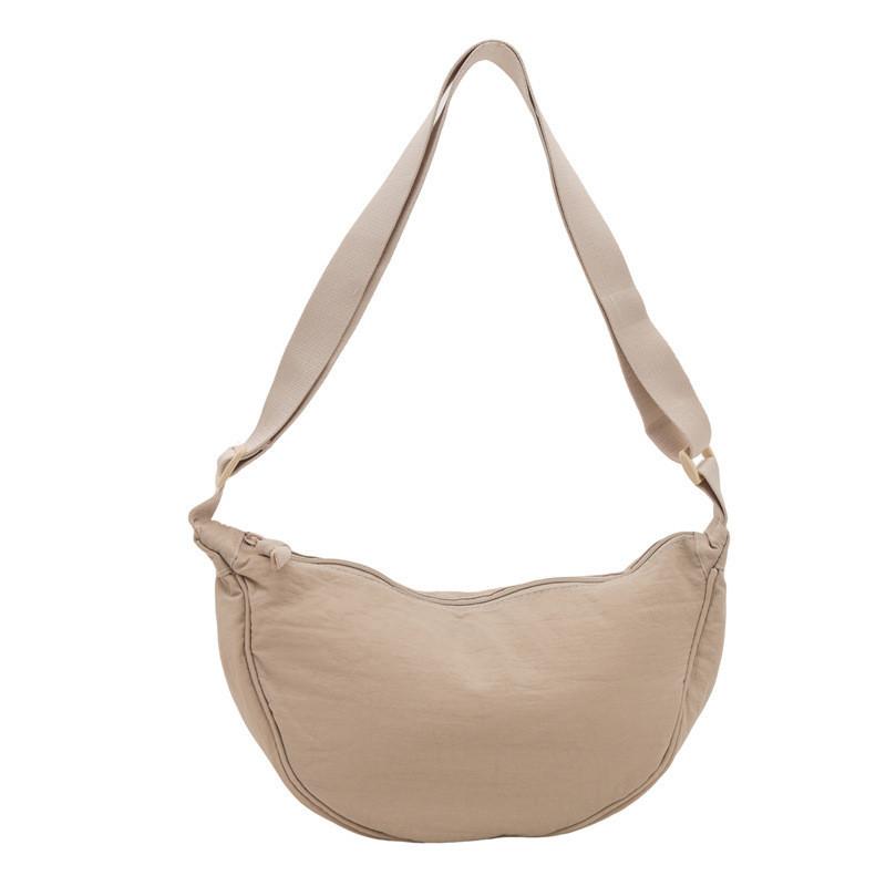 

Elegant Black Khaki Womens Dumpling Bag 2024 Urban Minimalist Design Large Capacity
