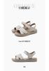 Red Dragonfly Women's Genuine Leather Outdoor Flat Sandals for Middle-Aged Mothers - 2026 Summer Collection
