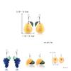 Fruit Acrylic Earrings For Women Men Summer Trendy Fashion Jewelry
