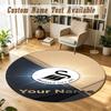 Round Rug Custom NameSwansea City FC Pattern Non Slip Carpet Home Floor Decor