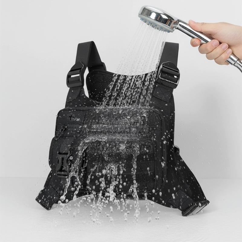 Taktische Frontbrusttasche für Herren – Sichere Diebstahlschutz-Westentasche, ideal für Radfahren, Laufen & Pendeln