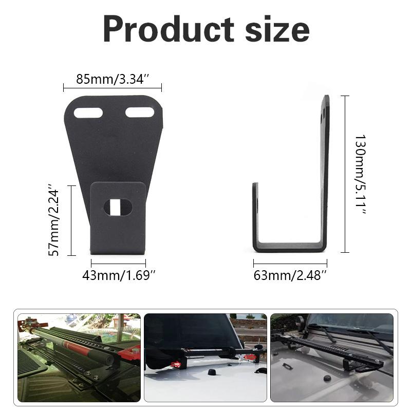Für Jeep Wrangler Verriegelbares Motorhaubenscharnier Hi-Lift Farm Jack Halterung Ein Satz Halterungen Für Tausend Pfund Top Lift Stützstange
