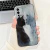 For Oppo A55 4G Case CPH2325 Silicone Cute Cat Fashion Butterfly Flowers Love Painted Cover For Oppo A55 4G Phone Case