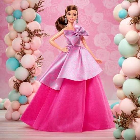 Barbie Birthday Wishes Signature Dress-Up DollHouse Doll from 6 years old Pink JBJ07