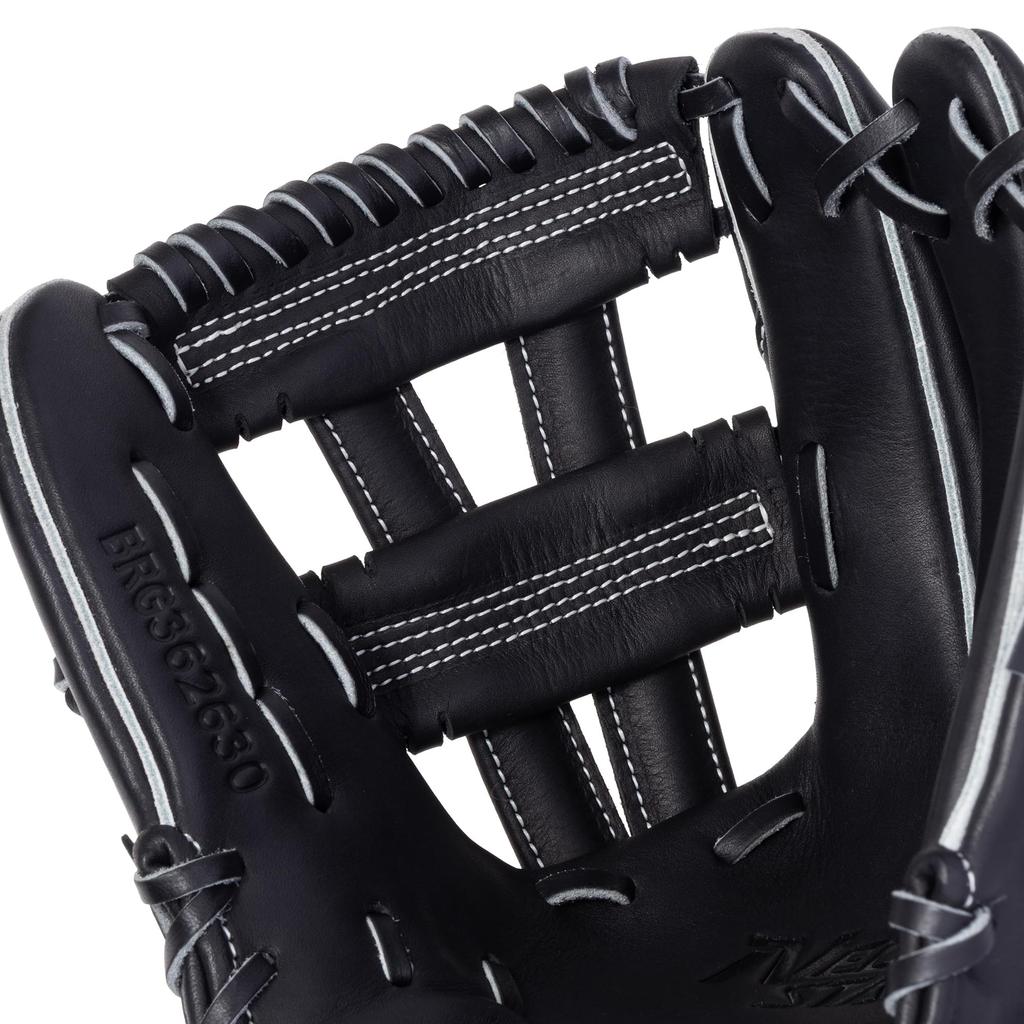 ZETT Neo Status Soft Baseball Kenta Imamiya Player Size 5 Glove, Type, All-Around, Right-Handed Throw, Black, (BRG362630)