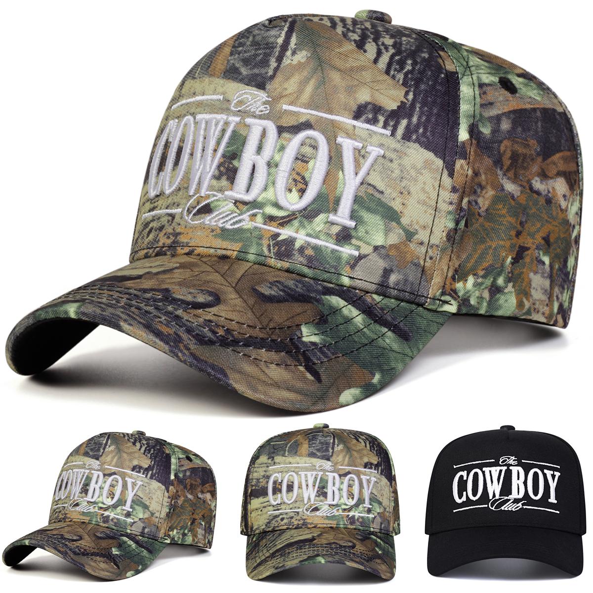 Yto Household Items Women's The Cowboy Club Embroidery Baseball Caps Spring Autumn Outdoor Use Adjustable Casual Hats Sunscreen Hat Sportss Cap For Men And