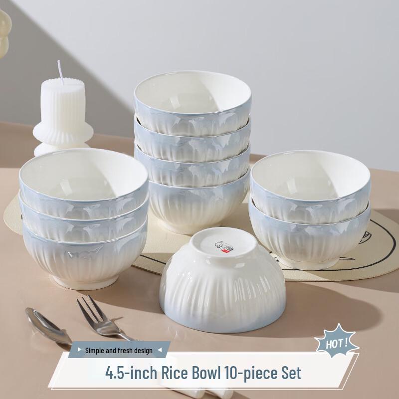 OIMG Rococo Ceramic Rice Bowl