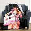 Pink Guitar Performance Blanket Soft Throw Blanket For Home Bedroom Bed Sofa Travel Office Solid Christmas Blanket