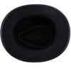 Vintage Fedora Hat for Women Men with Belt Panama Hat Magician Cap Black Flat Top Hat Cosplay Costume Party Dress Up Hat