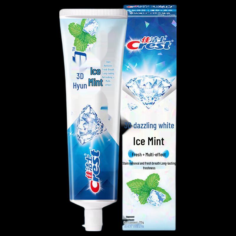 Crest 3D White Toothpaste, Icy Mint, 170g (4-Pack)