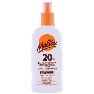 Loción Protectora Malibu SPF20 Spray Impermeable 200ml