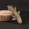 Fish Figurines Gold Metal Animal Figurine Statue Feng Shui Sculptures Toy Decorative Collectible Home Office Decors