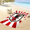 Japan JAF Print Beach Towel, Large Soft Quick Dry Towel for Beach Camping Swimming