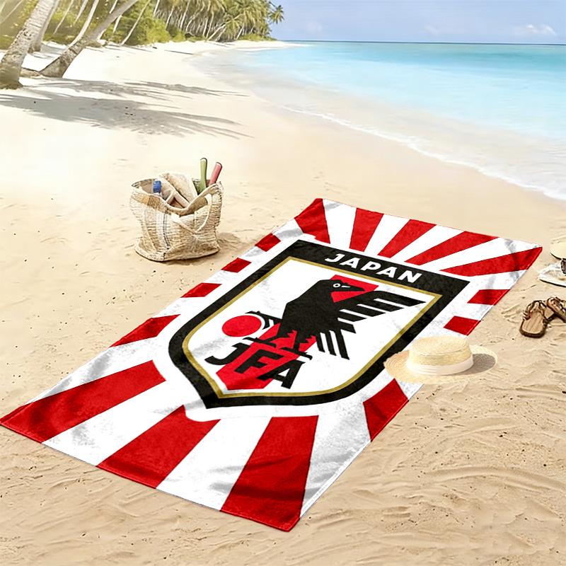 Japan JAF Print Beach Towel, Large Soft Quick Dry Towel for Beach Camping Swimming