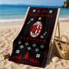 Milan Football Club Printed Microfiber Beach Towel, Soft And Absorbent, Quick-Dry, Ideal for Summer Travel, Beach Essential, Swimming Pool